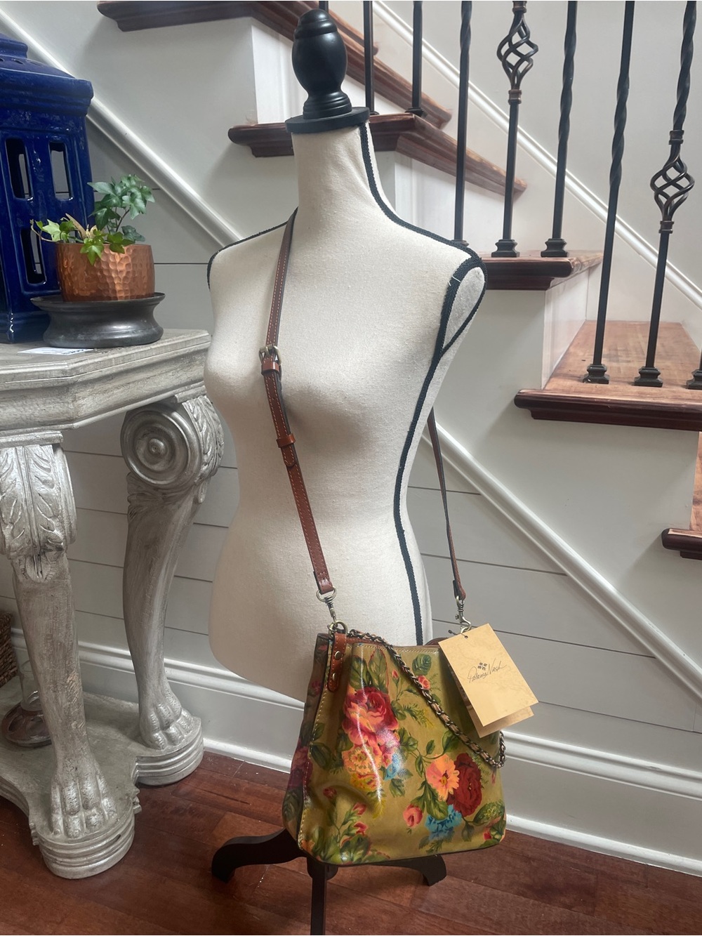 Patricia Nash Vintage Victorian Garden Crossbody/Shoulder Bag Leather - Picture 2 of 15